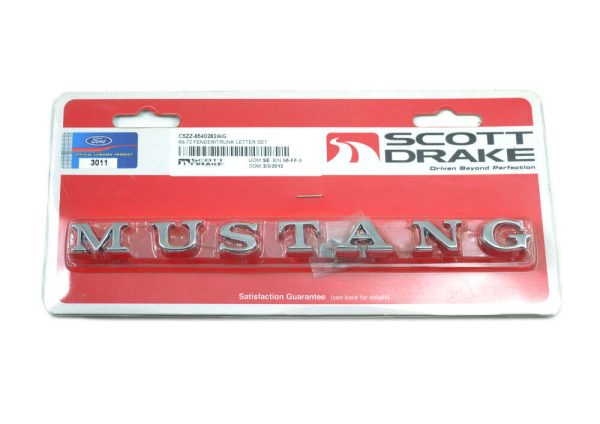 MUSTANG Trunk Letter Kit w/Pins