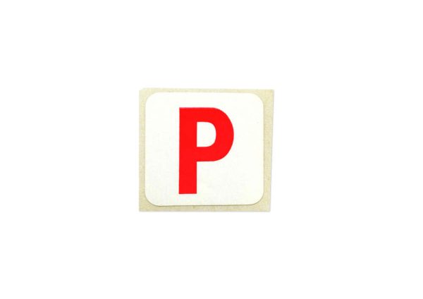 Red "P" Paint Inspection Decal