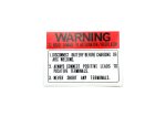 Battery Warning Decal XR-XY